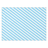 Scheepsstrepen | Babyblauw en wit gestreept Tafelkleed (Voorkant (Horizontaal))