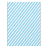 Scheepsstrepen | Babyblauw en wit gestreept Tafelkleed (Voorkant)