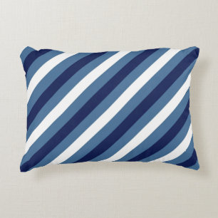 Scheepsstrepen Navy Smokey Blue Crisp White Accent Kussen