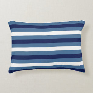 Scheepsstrepen Navy Smokey Blue Crisp White  Accent Kussen