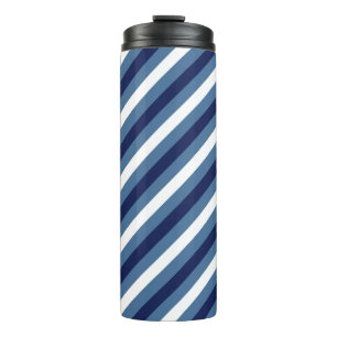 Scheepsstrepen Navy Smokey Blue Crisp White Thermosbeker