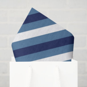 Scheepsstrepen Navy Smokey Blue Crisp White  Tissuepapier