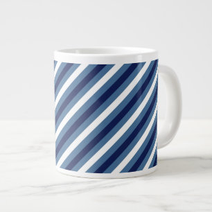 Scheepsstrepen Navy Smokey Blue Crisp Wit Grote Koffiekop