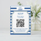 Scheepsstrepen - RSVP kaart (Staand voorkant)
