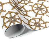 scheepsstuurwiel cadeaupapier (Rol Hoek)