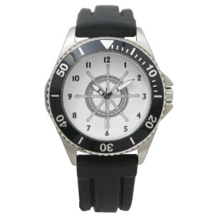 Scheepsstuurwiel Nautilus Horloge