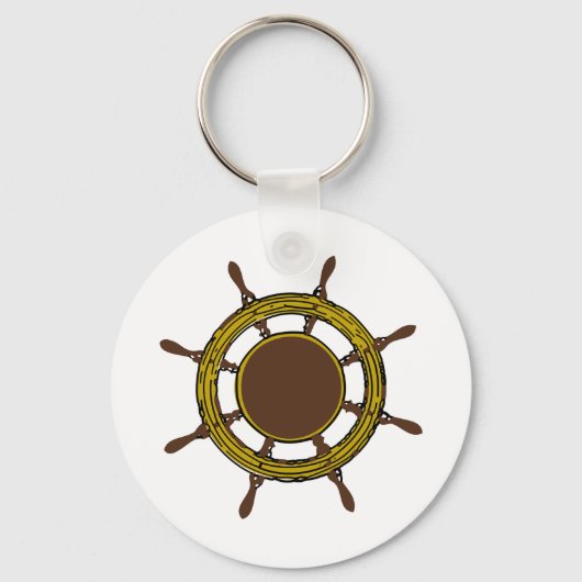 Scheepsstuurwiel Sleutelhanger (Voorkant)