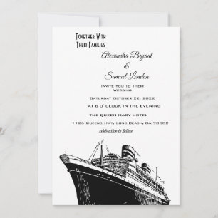 Scheepsthema Scheepsbord Huwelijk Kaart