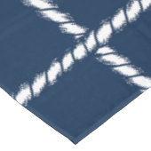 Scheepstouw Weefsel – Kustmarine Blauw Tafelkleed (Gekanteld)