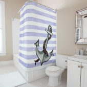 Scheepsverankeringspalk Douchegordijn (In situ)