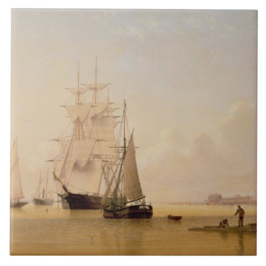 Scheepsverf (olie op doek) 2 tegeltje (Voorkant)