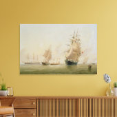Scheepsverf (olie op doek) canvas afdruk (Insitu (Woonkamer))