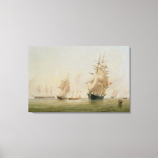 Scheepsverf (olie op doek) canvas afdruk (Voorkant)
