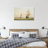 Scheepsverf (olie op doek) canvas afdruk (Insitu (Slaapkamer))
