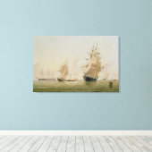 Scheepsverf (olie op doek) canvas afdruk (Insitu (Houten vloer))
