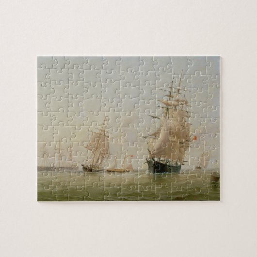 Scheepsverf (olie op doek) legpuzzel (Horizontaal)