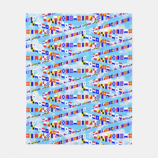 Scheepsvlag 5 Gezegden voor de slacht Fleece Deken (Voorkant)