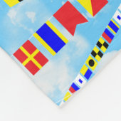 Scheepsvlag 5 Gezegden voor de slacht Fleece Deken (Hoek)