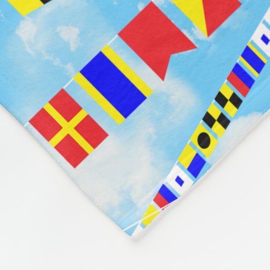 Scheepsvlag 5 Gezegden voor de slacht Fleece Deken (Hoek)