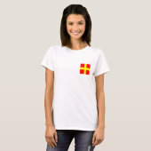 Scheepsvlag R T-shirt (Voorkant volledig)
