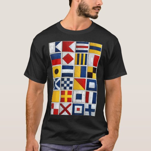 scheepsvlaggen t-shirt (Voorkant)