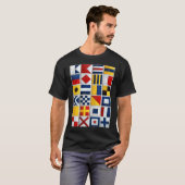 scheepsvlaggen t-shirt (Voorkant volledig)
