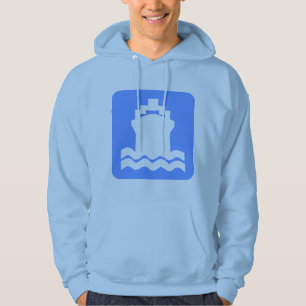 Scheepsvorm - Babyblauw Hoodie