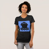 Scheepsvorm - Babyblauw T-shirt (Voorkant volledig)