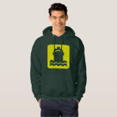 Scheepsvorm - Geel Hoodie (Voorkant volledig)