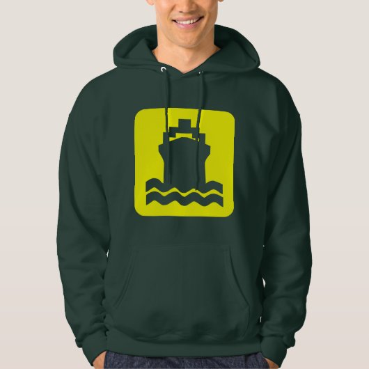Scheepsvorm - Geel Hoodie (Voorkant)