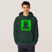 Scheepsvorm - groen hoodie (Voorkant volledig)
