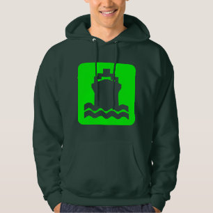 Scheepsvorm - groen hoodie