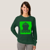Scheepsvorm - groen t-shirt (Voorkant volledig)