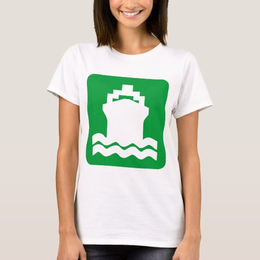Scheepsvorm - groen t-shirt (Voorkant)