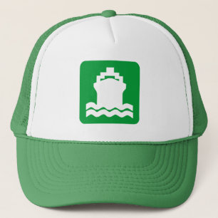 Scheepsvorm - groen trucker pet