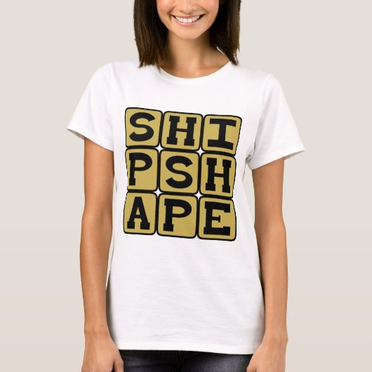 Scheepsvorm, netjes en proper t-shirt (Voorkant)