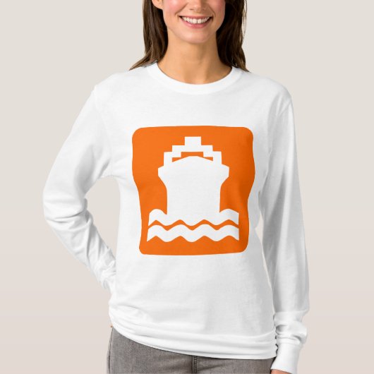 Scheepsvorm - Oranje T-shirt (Voorkant)