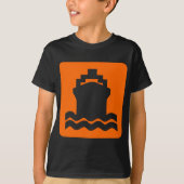 Scheepsvorm - Oranje T-shirt (Voorkant)