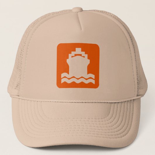 Scheepsvorm - Oranje Trucker Pet (Voorkant)