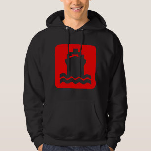 Scheepsvorm - rood hoodie