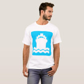 Scheepsvorm - Sky Blue T-shirt (Voorkant volledig)
