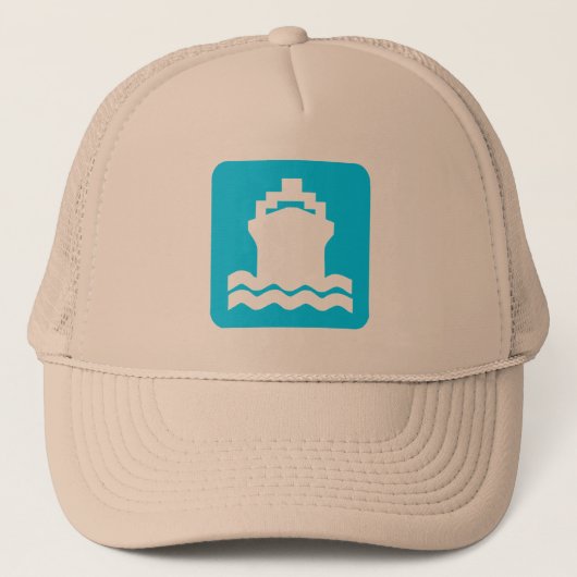 Scheepsvorm - Sky Blue Trucker Pet (Voorkant)