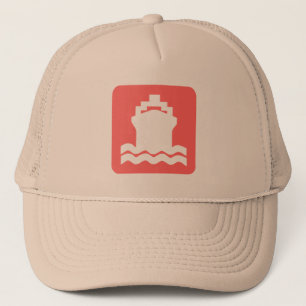 Scheepsvorm - tropisch roze trucker pet