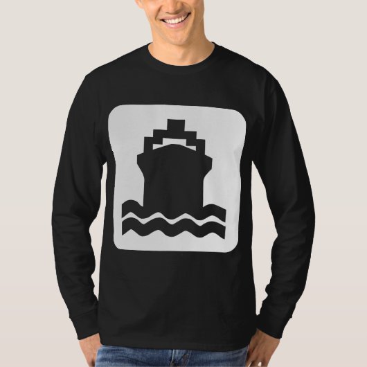 Scheepsvorm - wit t-shirt (Voorkant)