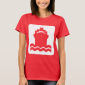 Scheepsvorm - wit t-shirt (Voorkant)