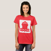 Scheepsvorm - wit t-shirt (Voorkant volledig)