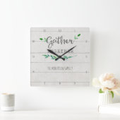 Scheepswerf Hout Eenvoudig leder Samen Vierkante Klok (Huis)