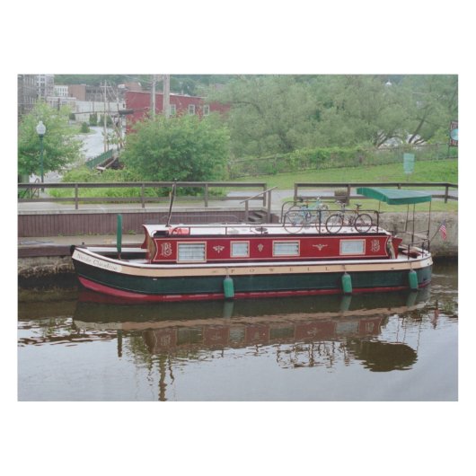 Scheepswerf met Erie Canal Tafelkleed (Voorkant (Horizontaal))