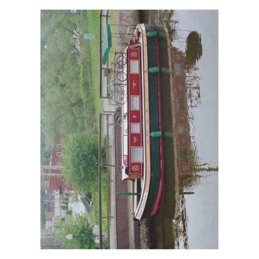 Scheepswerf met Erie Canal Tafelkleed (Voorkant)