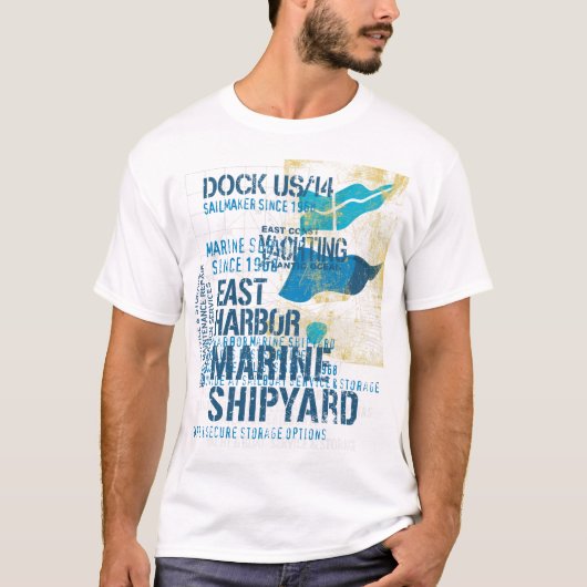 scheepswerf – oostkust t-shirt (Voorkant)